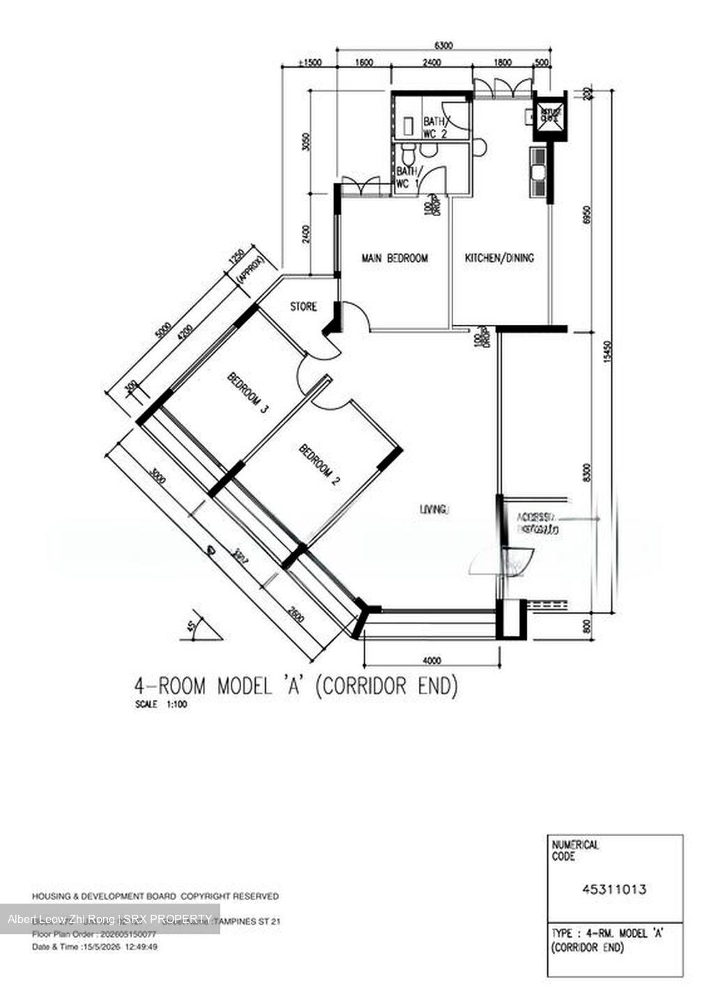 Blk 270 Tampines Street 21 (Tampines), HDB 4 Rooms #566646411